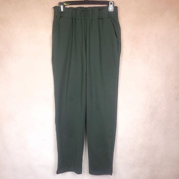 Joie Green Paperbag Pull On Tapered Leg Ankle Pants Size Small - Picture 1 of 5